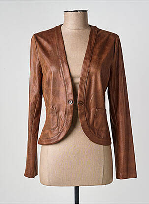 Veste casual poches marron VOODOO femme
