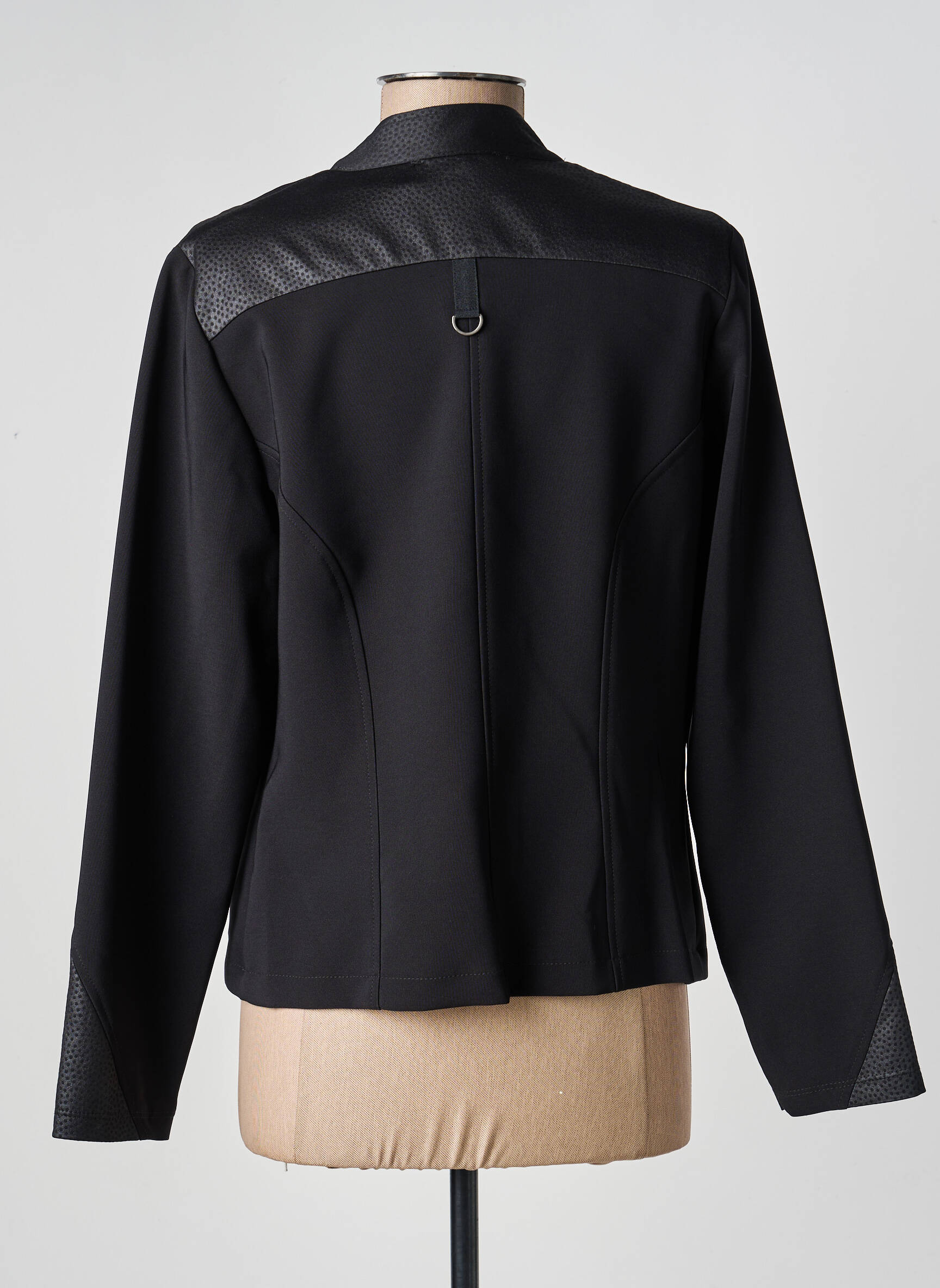 Veste casual col rond noir MERI & ESCA femme