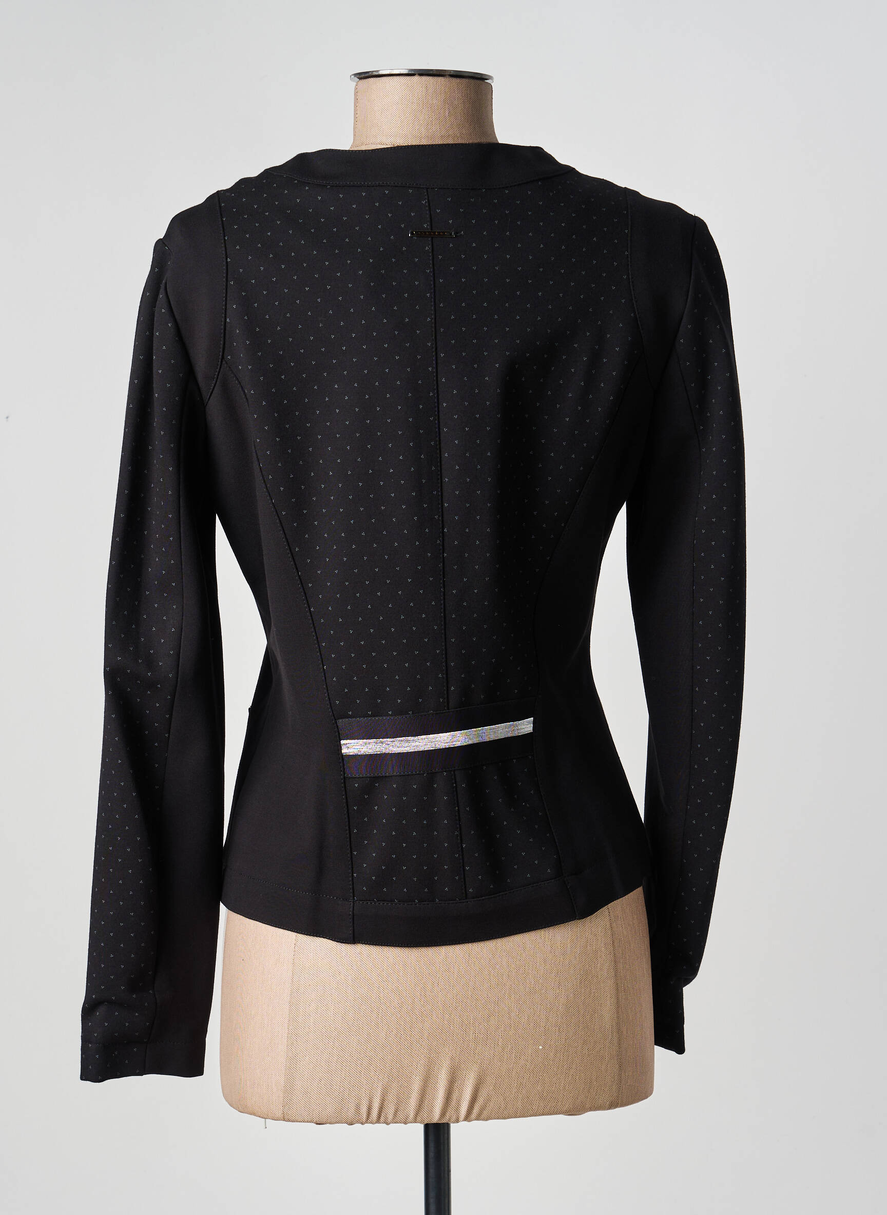 Veste casual col rond noir VOODOO femme