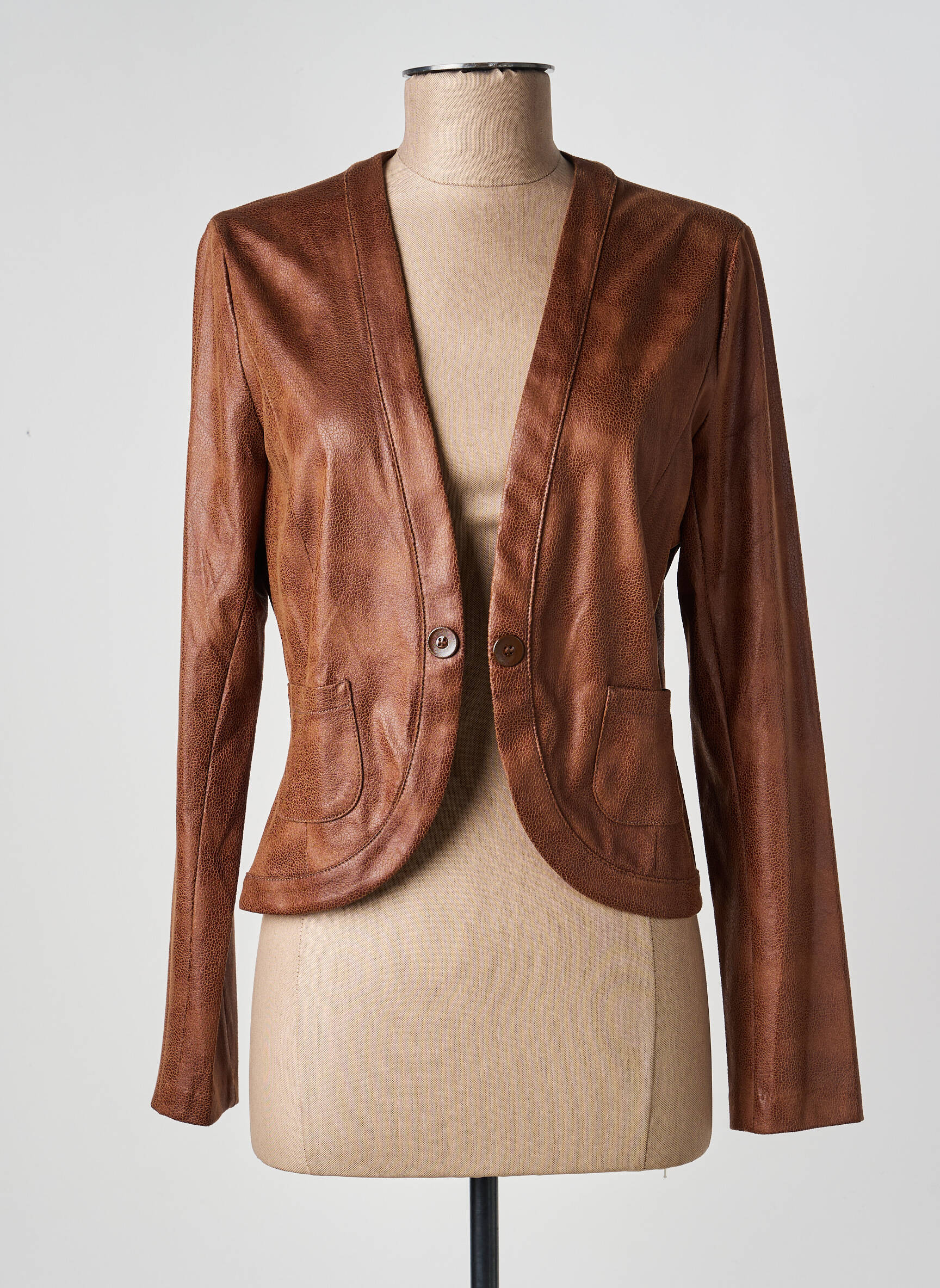 Veste casual poches marron VOODOO femme