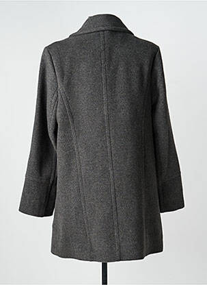 Manteau long coupe cintrée sans capuche gris GUY DUBOUIS femme