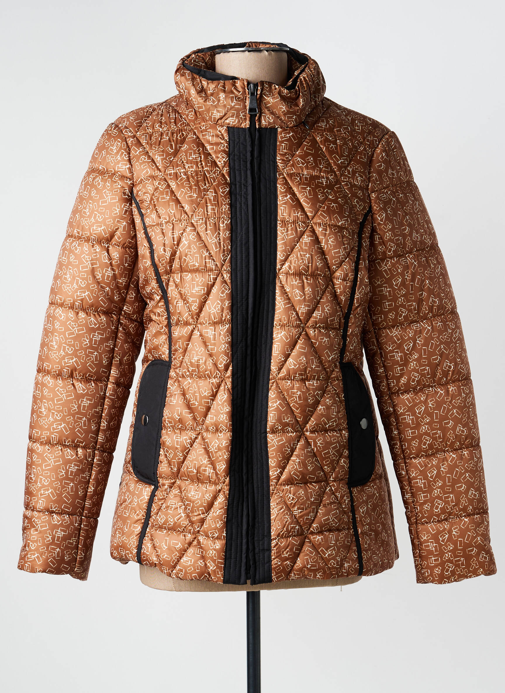 Doudoune manches longues sans capuche marron MERI & ESCA femme