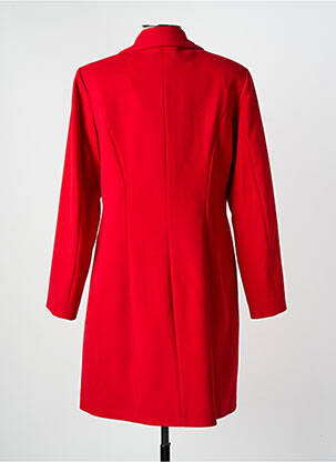 Manteau long coupe cintrée sans capuche rouge GREGORY PAT femme