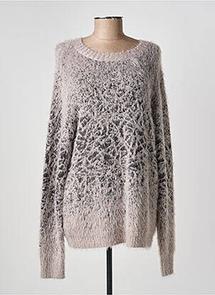 Pull resserrée sur le bas manches longues gris GUY DUBOUIS femme