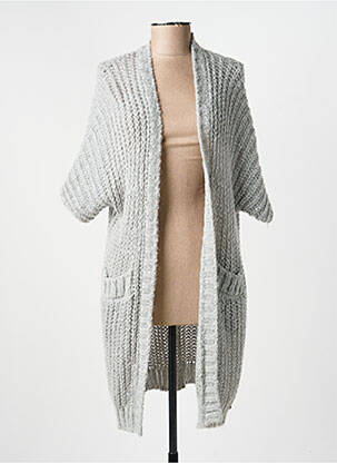 Gilet manches longues coupe cintrée gris VOODOO femme