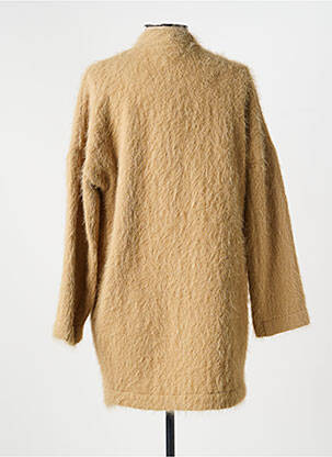 Gilet manches longues col v beige VOODOO femme