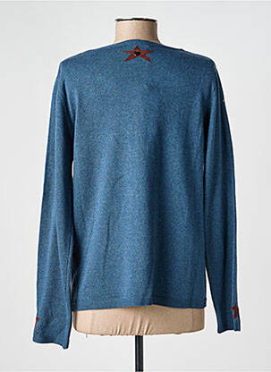 Gilet manches longues fermeture boutonnée sur le devant bleu VOODOO femme