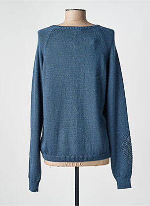 Gilet manches longues col rond bleu VOODOO femme