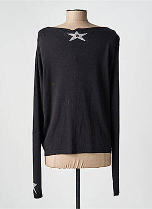Gilet manches longues fermeture boutonnée sur le devant noir VOODOO femme