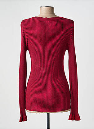 Pull coupe cintrée manches longues rouge VOODOO femme