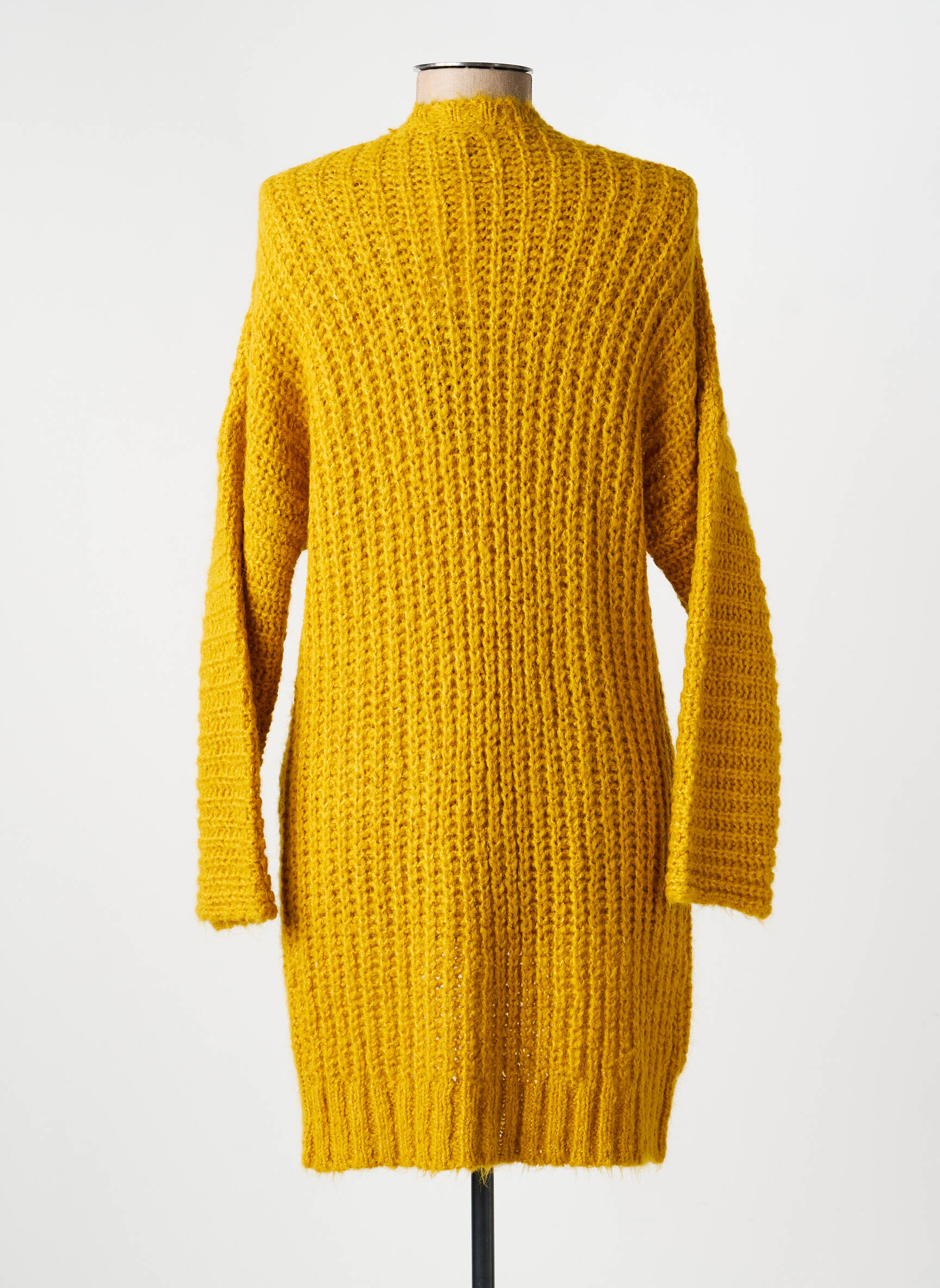 Gilet manches longues coupe cintrée jaune VOODOO femme