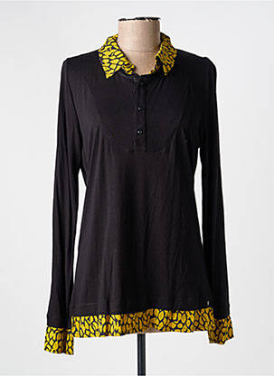 Top stretch manches longues jaune VOODOO femme
