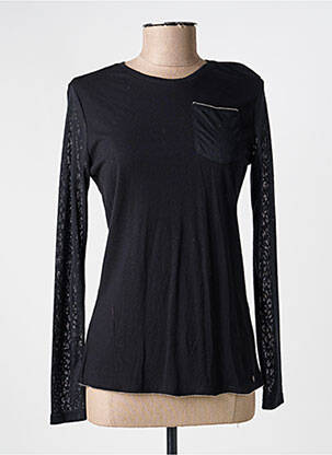 Top tissage jersey manches longues noir VOODOO femme