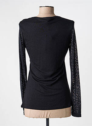 Top tissage jersey manches longues noir VOODOO femme