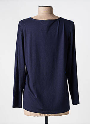 Top stretch manches longues bleu GUY DUBOUIS femme