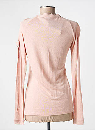 Top tissage jersey manches longues rose VOODOO femme