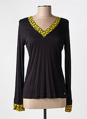 Top tissage jersey manches longues jaune VOODOO femme