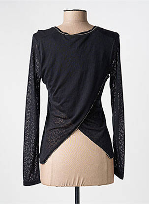 Top tissage jersey manches longues noir VOODOO femme