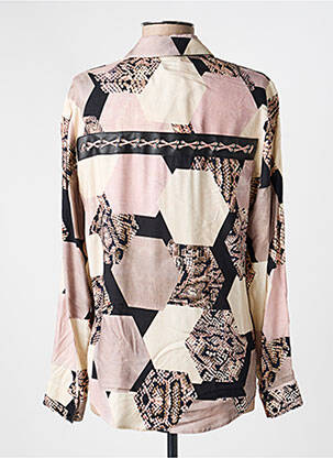 Chemisier coupe cintrée manches longues beige MERI & ESCA femme