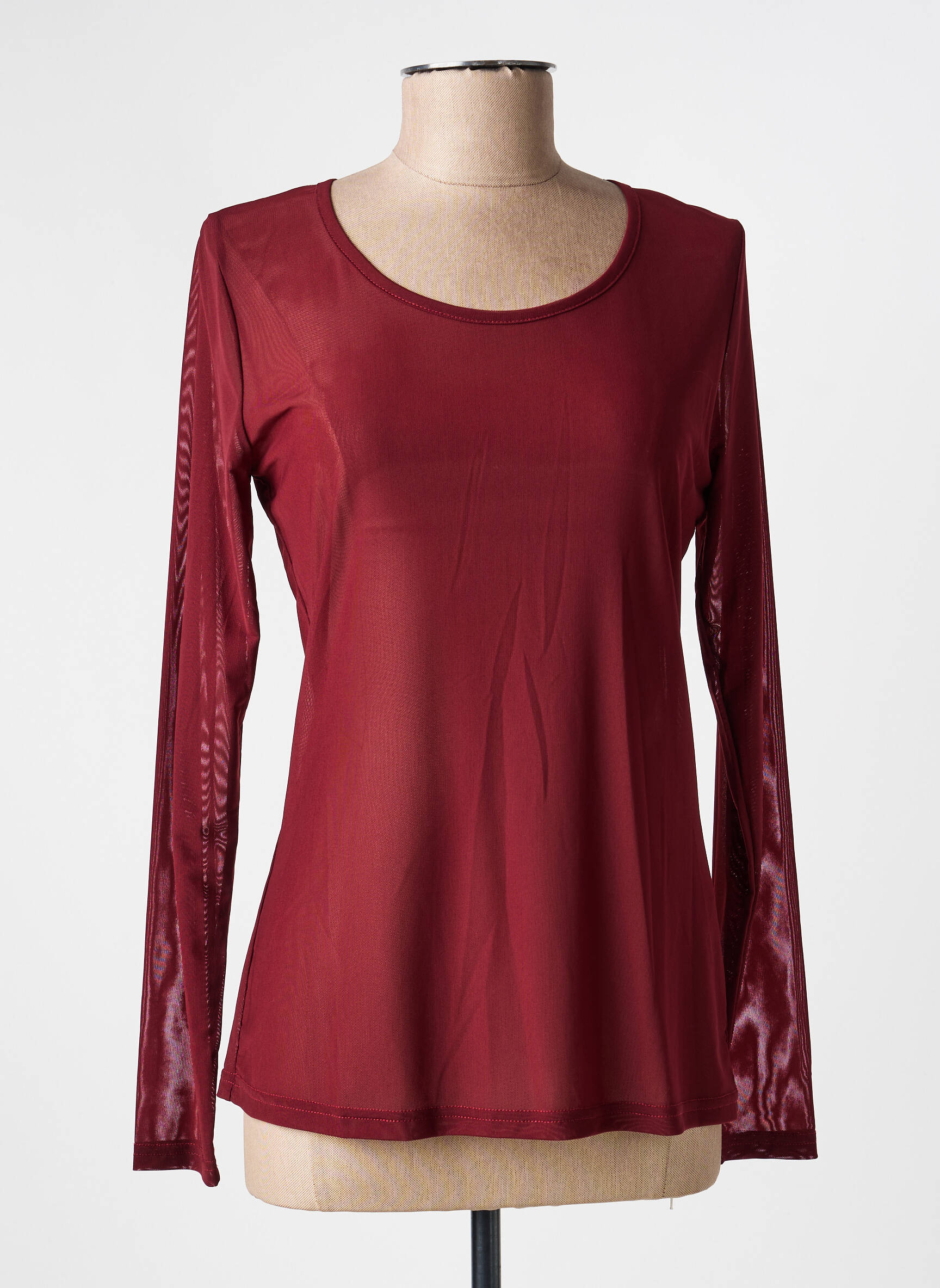Top stretch manches longues rouge VOODOO femme