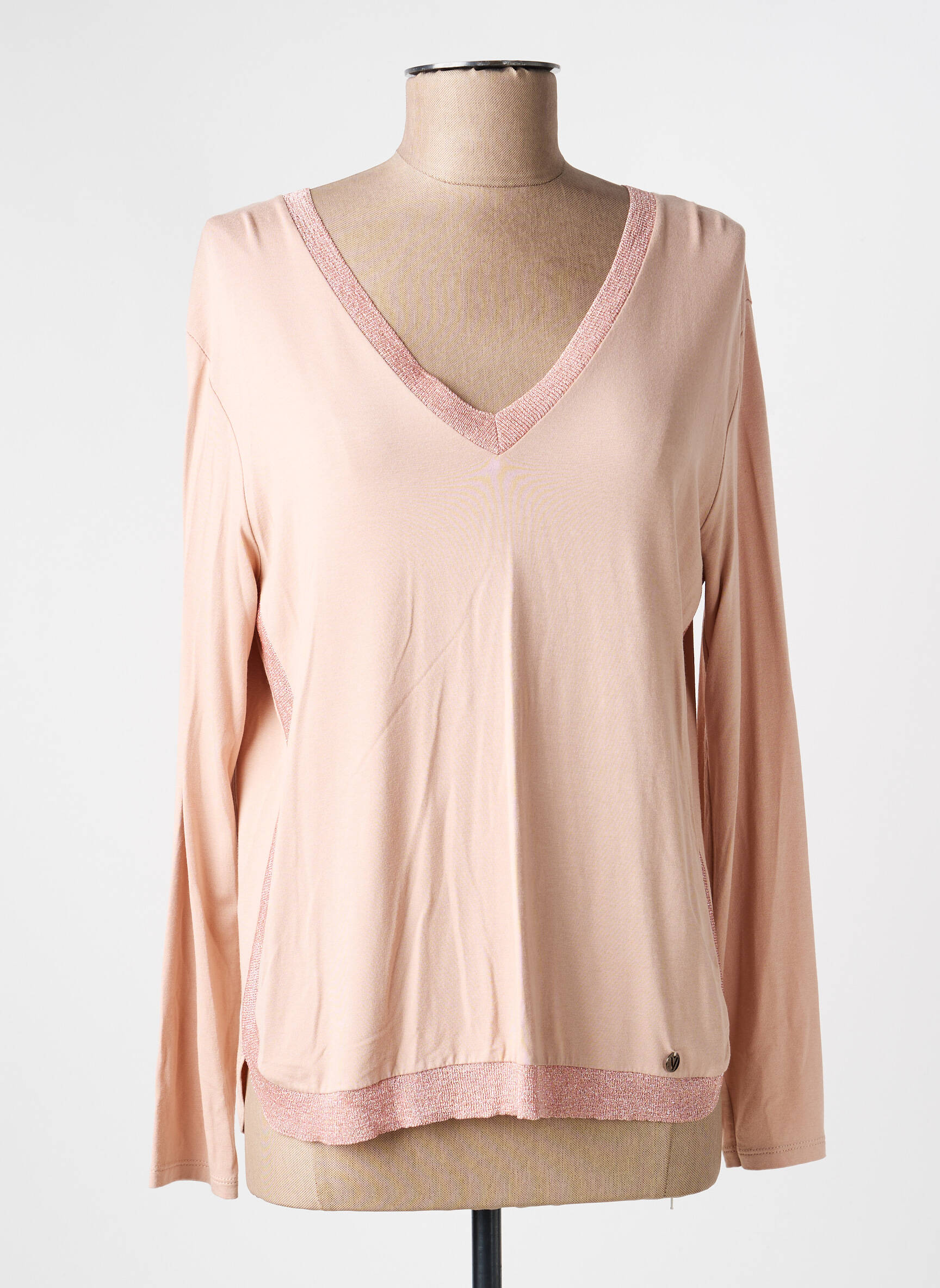 Top stretch manches longues rose VOODOO femme