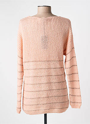 Pull coupe droite manches longues rose VOODOO femme