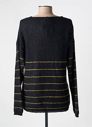 Pull coupe droite manches longues noir VOODOO femme