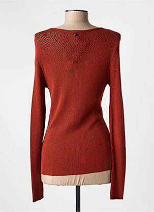 Pull resserrée sur le bas manches longues marron VOODOO femme