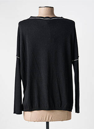 Pull coupe droite manches longues noir VOODOO femme