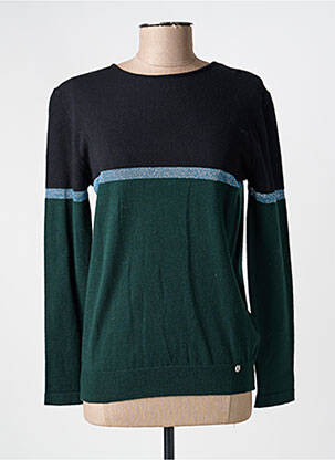 Pull resserrée sur le bas manches longues vert VOODOO femme