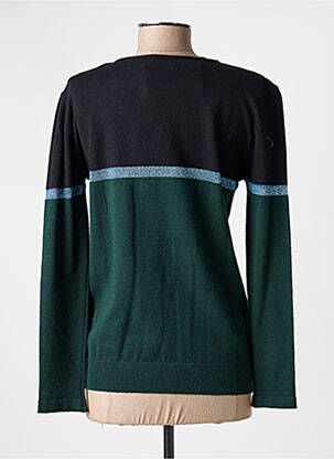 Pull resserrée sur le bas manches longues vert VOODOO femme