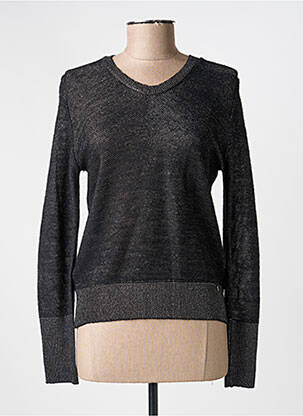 Pull col v manches longues noir VOODOO femme