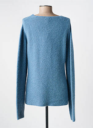 Pull coupe droite manches longues bleu VOODOO femme