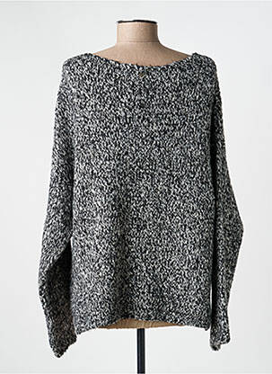 Pull coupe droite manches longues gris VOODOO femme