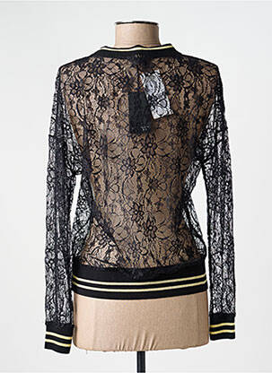 Top col rond manches longues noir VOODOO femme