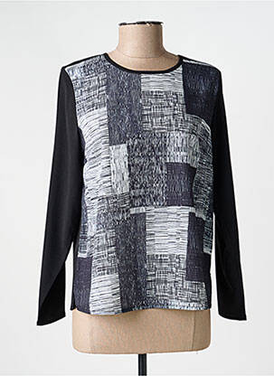 Top tissage jersey manches longues bleu MERI & ESCA femme