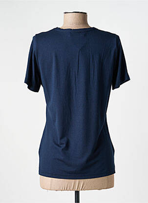 T-shirt coupe droite manches courtes bleu MERI & ESCA femme