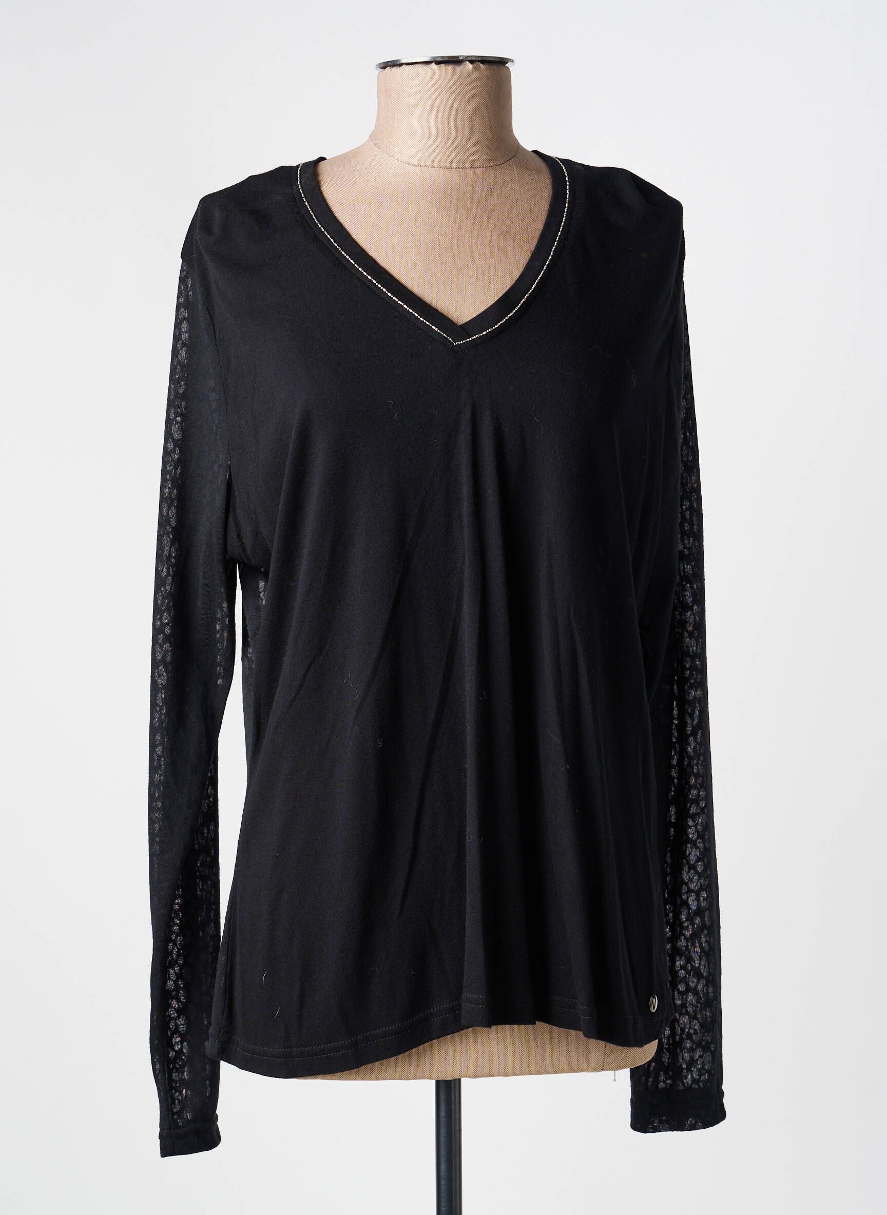 T-shirt manches longues manches longues noir VOODOO femme