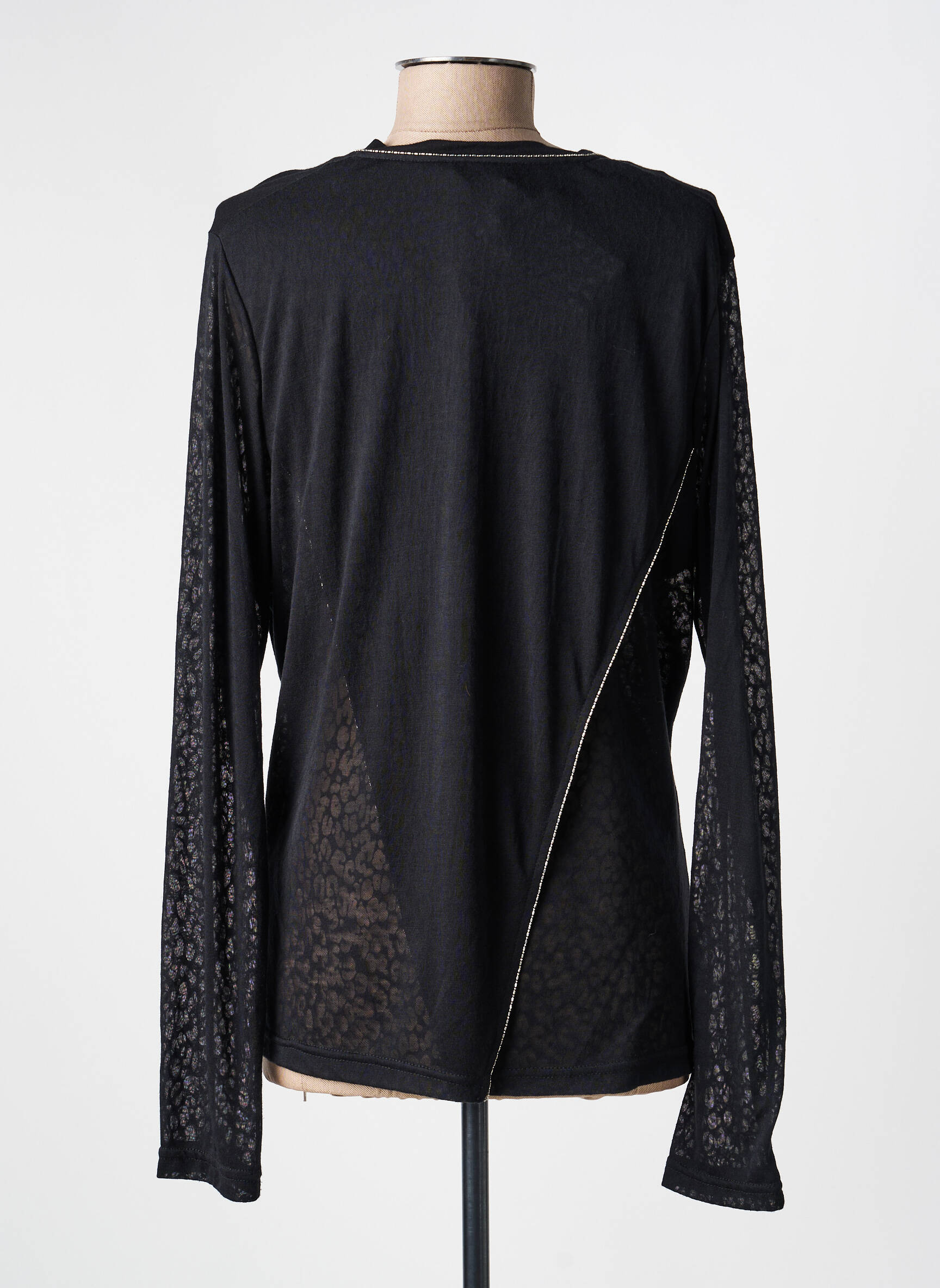 T-shirt manches longues manches longues noir VOODOO femme