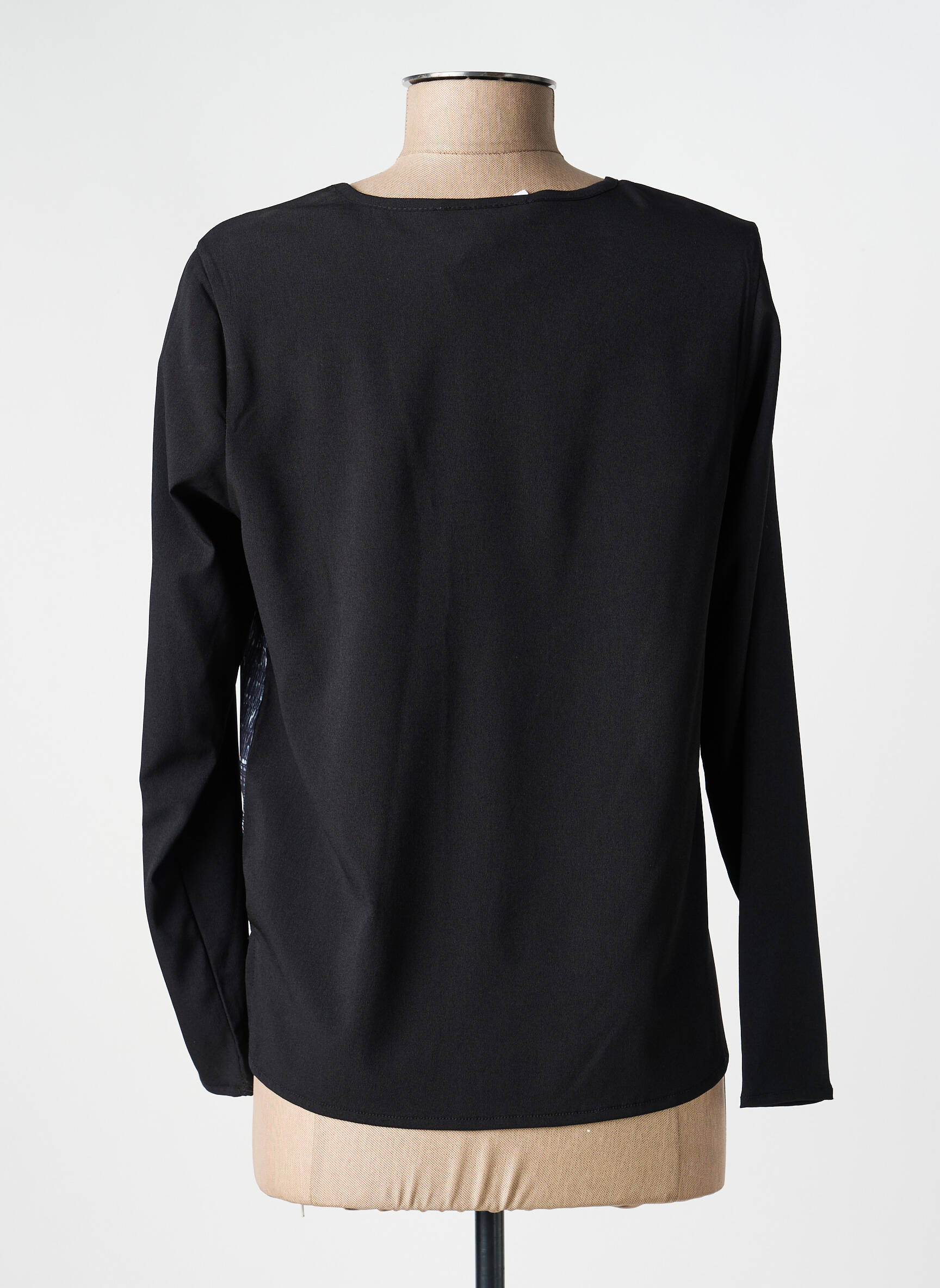 Top tissage jersey manches longues bleu MERI & ESCA femme