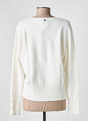 Pull resserrée sur le bas manches longues blanc JULIE GUERLANDE femme