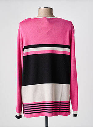 Pull coupe droite manches longues rose GUY DUBOUIS femme
