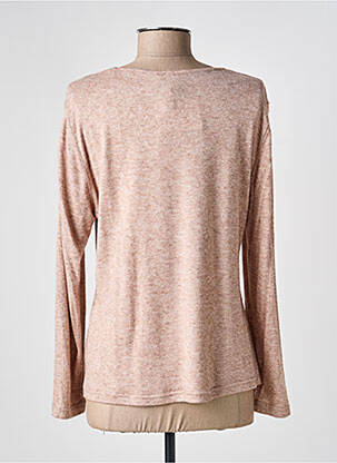 Pull coupe cintrée manches longues beige GUY DUBOUIS femme