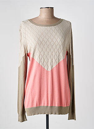Pull resserrée sur le bas manches longues beige GUY DUBOUIS femme