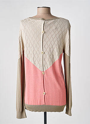 Pull resserrée sur le bas manches longues beige GUY DUBOUIS femme