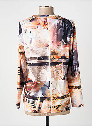 Top tissage jersey manches longues beige GUY DUBOUIS femme