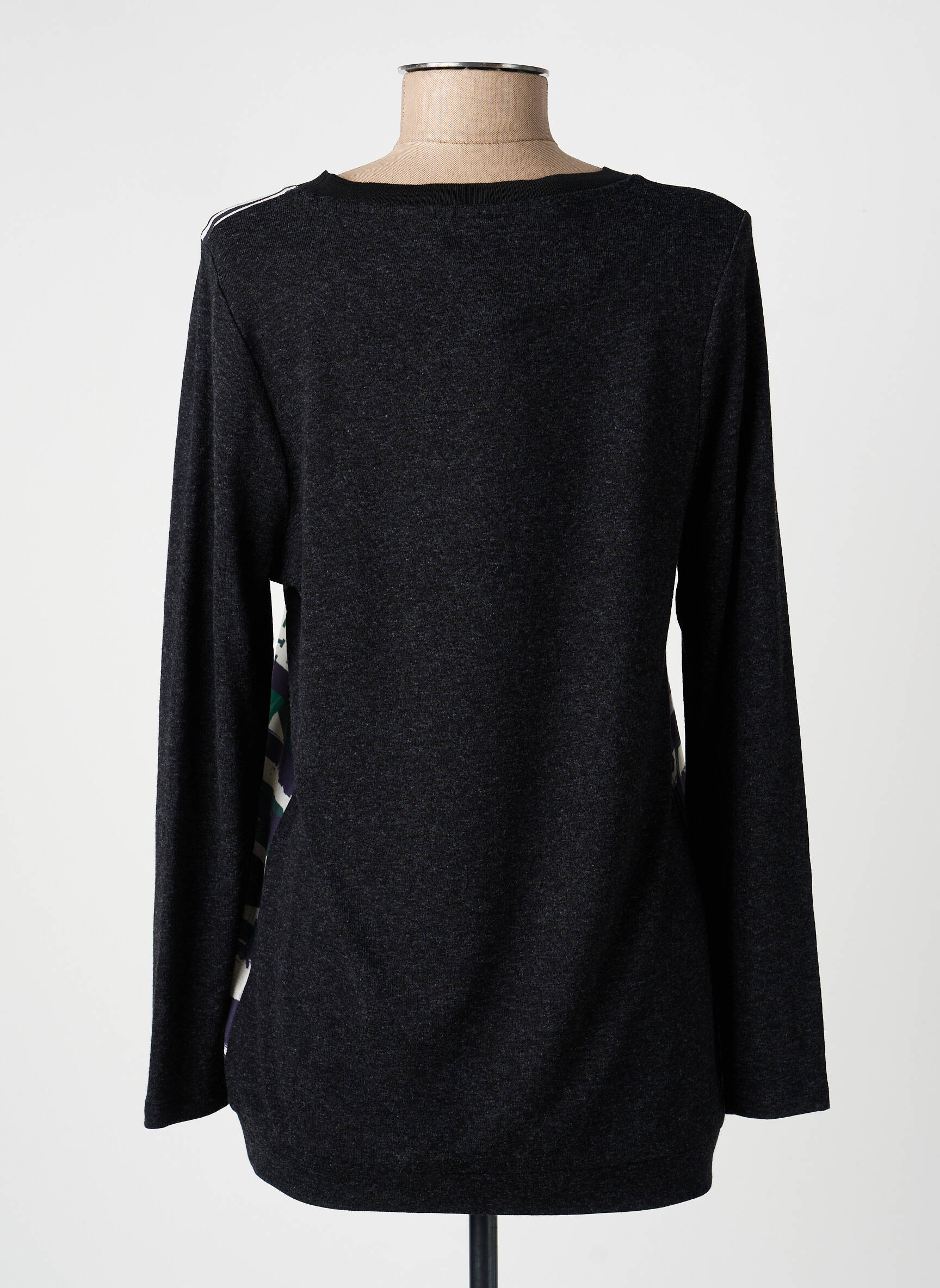 Top imprimé fantaisie manches longues bleu GUY DUBOUIS femme