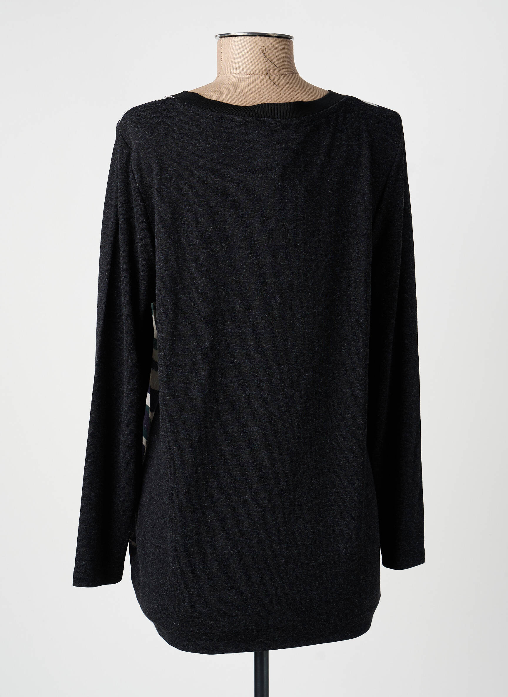 Top imprimé fantaisie manches longues bleu GUY DUBOUIS femme