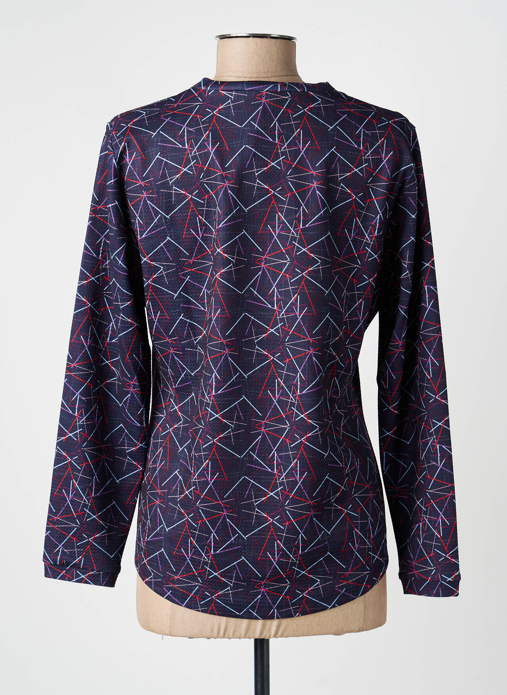 Top stretch manches longues bleu MERI & ESCA femme