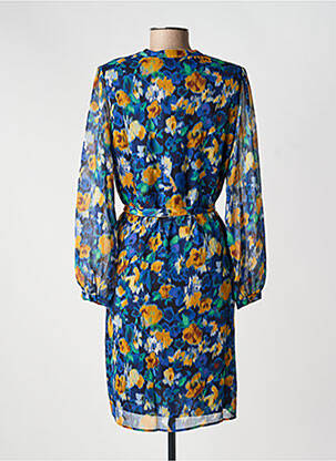 Robe courte manches longues manches longues bleu JULIE GUERLANDE femme